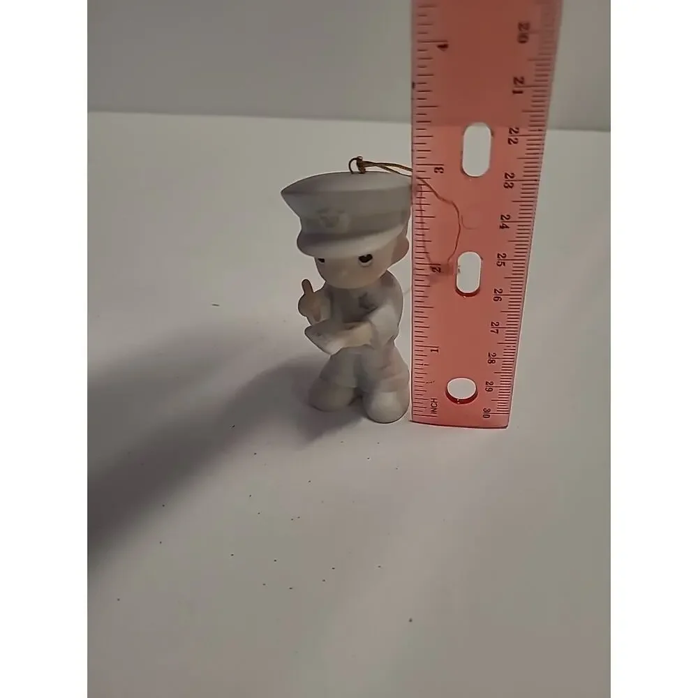 Precious Moments Trust And Obey Vintage Christmas Ornament 1986 Police Officer